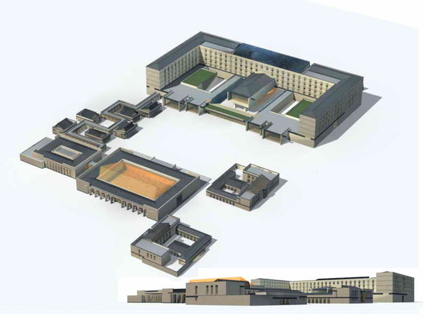 realistic skyscraper 3d max - Multi Commercial Building 0047 by papandenis